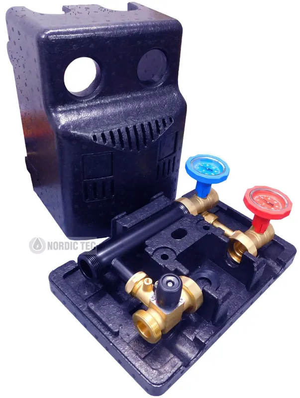 Grupa pompowa do CO z mieszaczem / na pompę 180mm