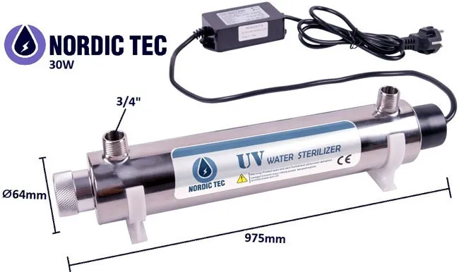 Lampa UV do wody Nordic Tec Philips o mocy 30W 3/4"