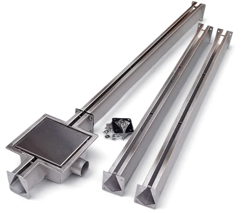 Odpływ garażowy pokrywa FULL-INOX 2m-3m-4m | Nordic Tec wybór długości