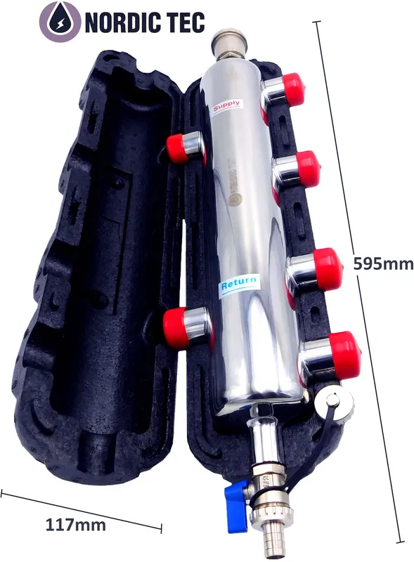 SPRZĘGŁO HYDRAULICZNE do CO 2+1 ocieplone 6x 1" 3 obwody