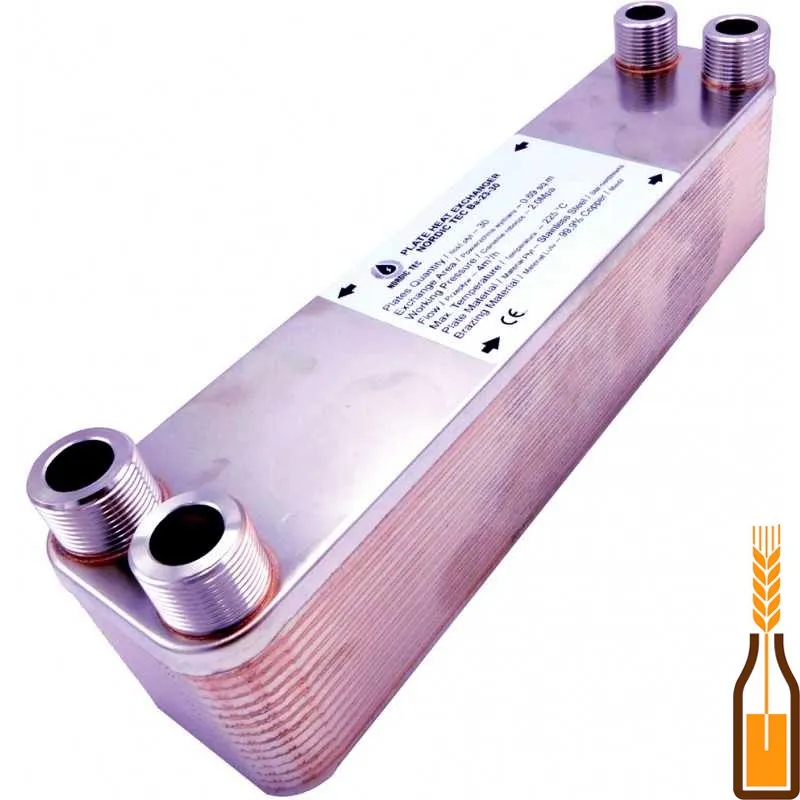 Wymiennik ciepła do piwa Nordic Tec Ba-23-30 3/4"